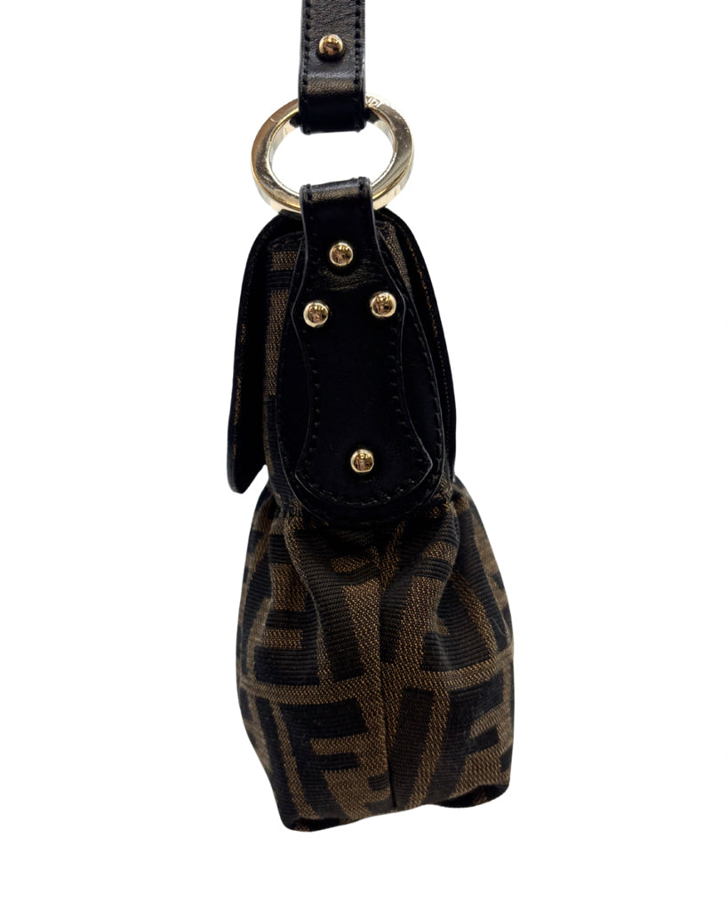 Fendi Monogram Baguette Shoulder Bag