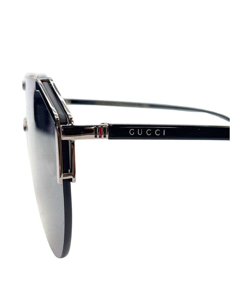 Gucci Silver Shield Sunglasses