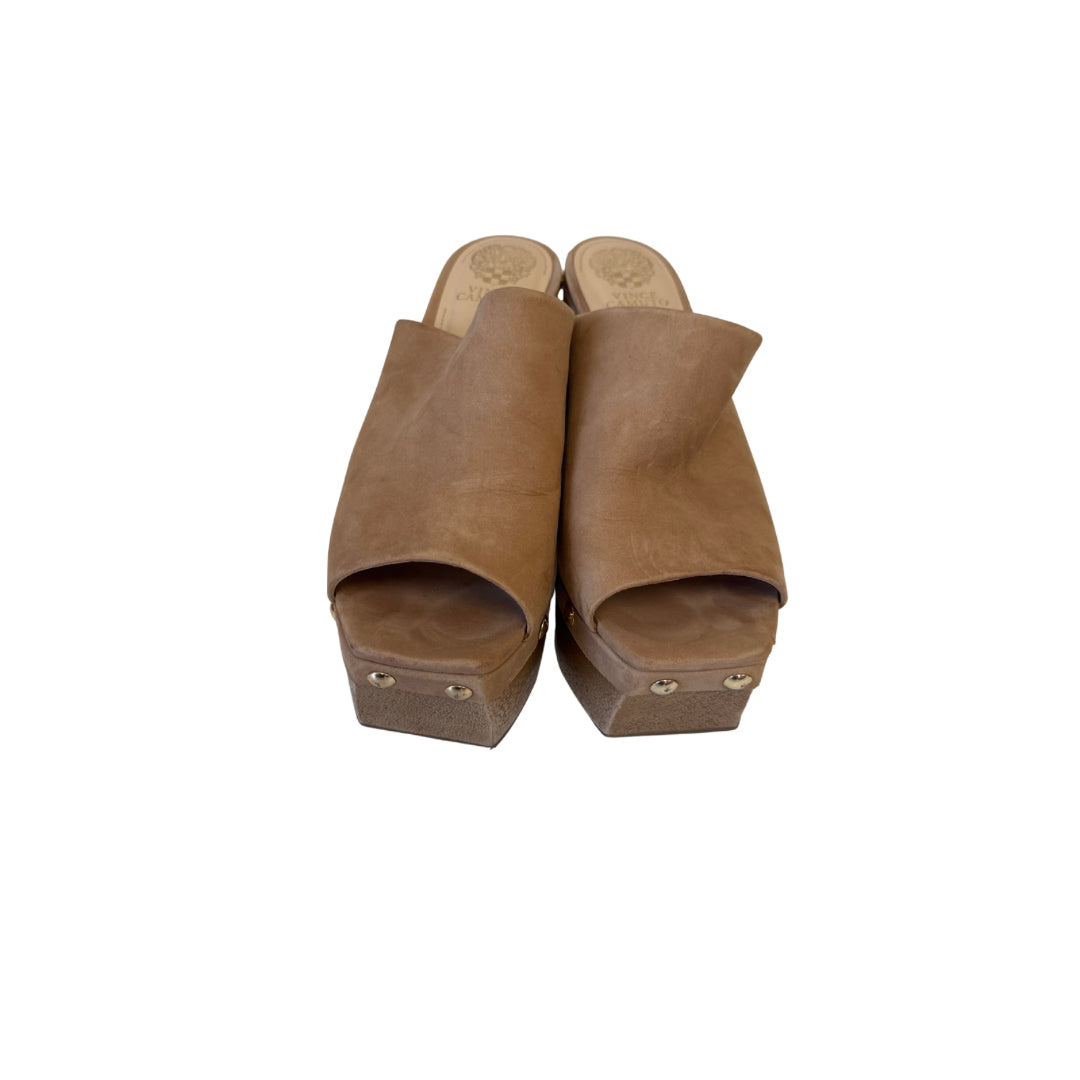 Vince Camuto Size 9 Brown Platform Heels