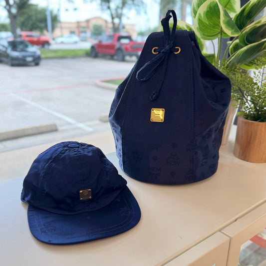 MCM Sling Bag and Baseball Hat Set