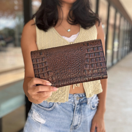 Brahmin Brown Wallet