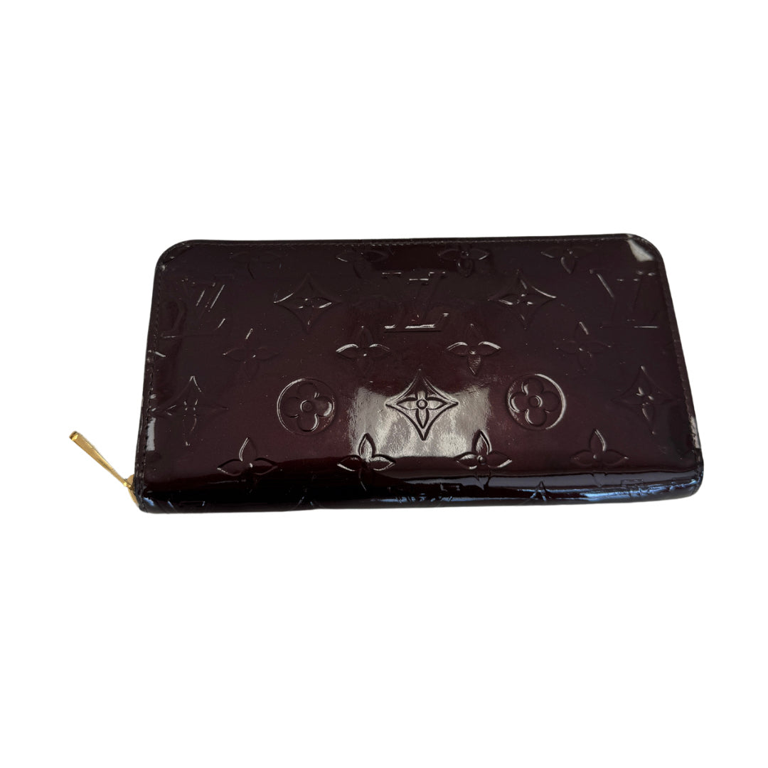 Louis Vuitton Burgundy Long Zippy Wallet