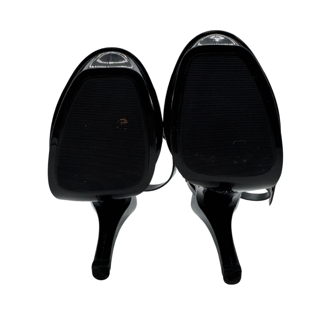 YSL Size 39 Black Jelly Heels