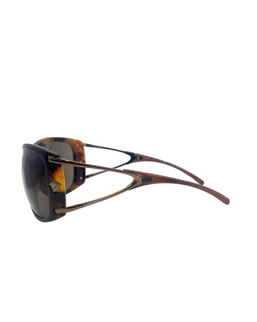 Versace Oversized Tortoise Shell Sunglasses