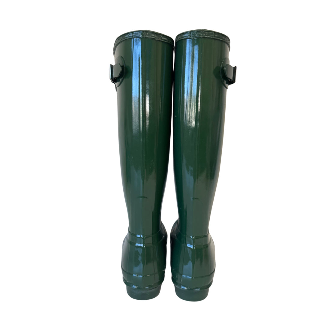 Hunter Size 10 Green Rain Boots