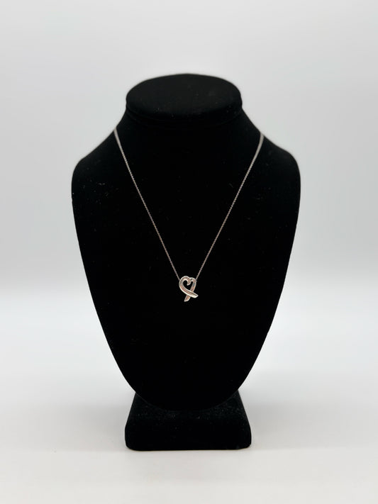 Tiffany & Co. Paloma Picasso Ribbon Heart Necklace