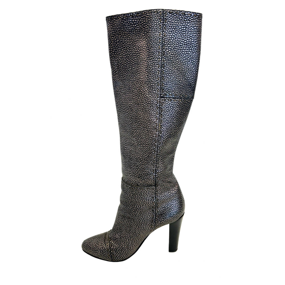 Fendi Metallic Size 8.5 Selleria Knee-High Boots