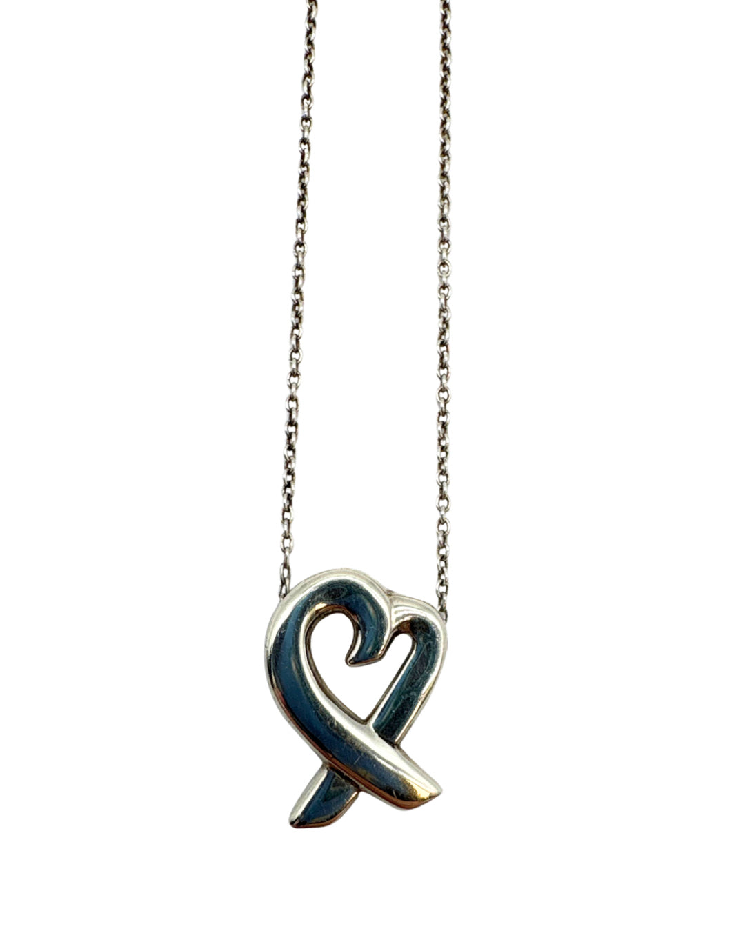 Tiffany & Co. Paloma Picasso Ribbon Heart Necklace
