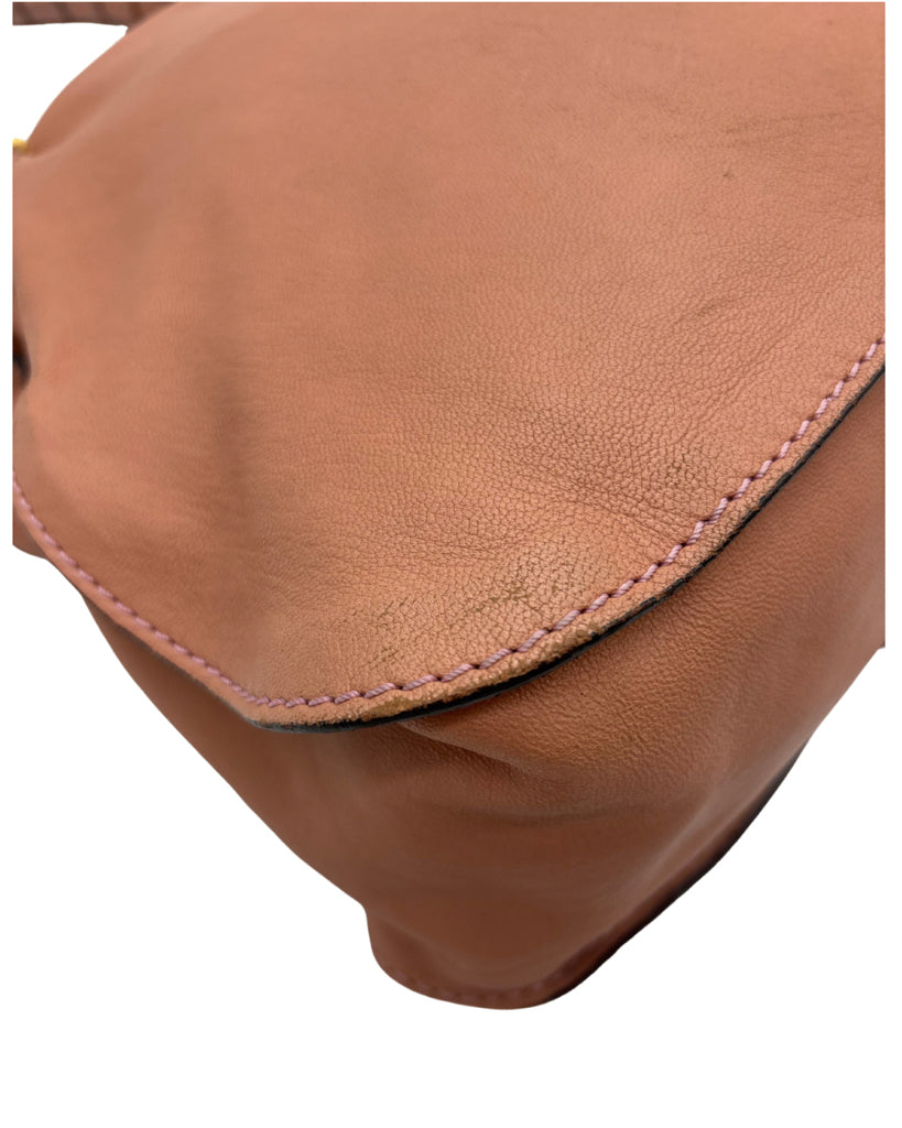 Chloe Coral Leather Satchel