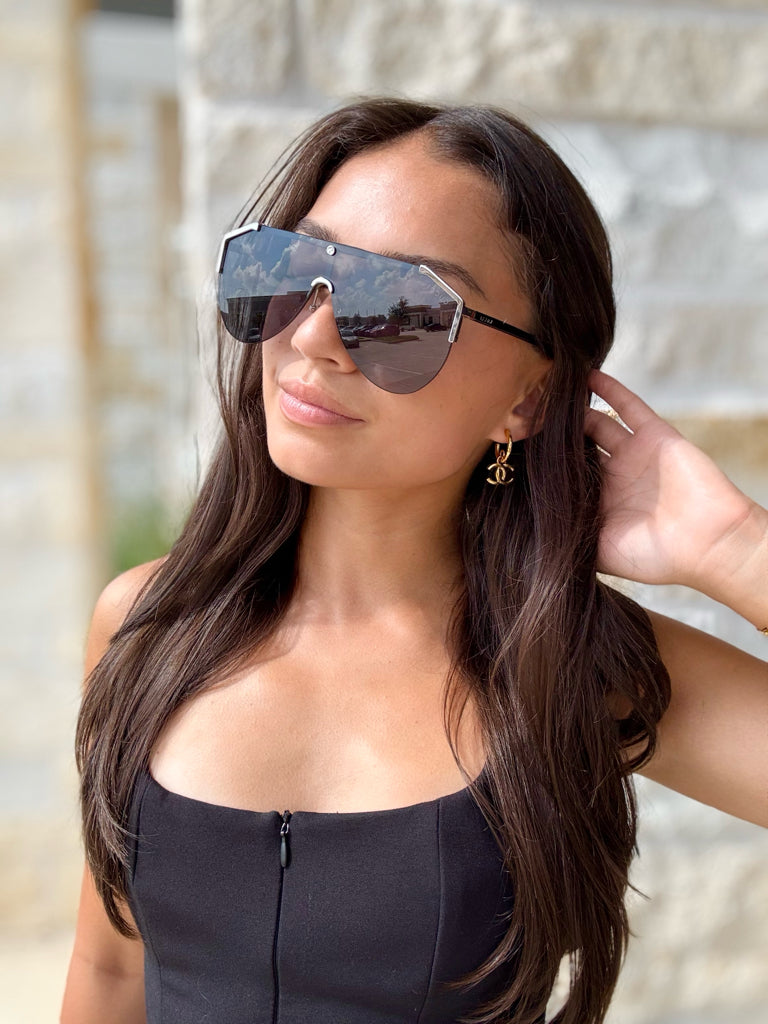 Gucci Silver Shield Sunglasses