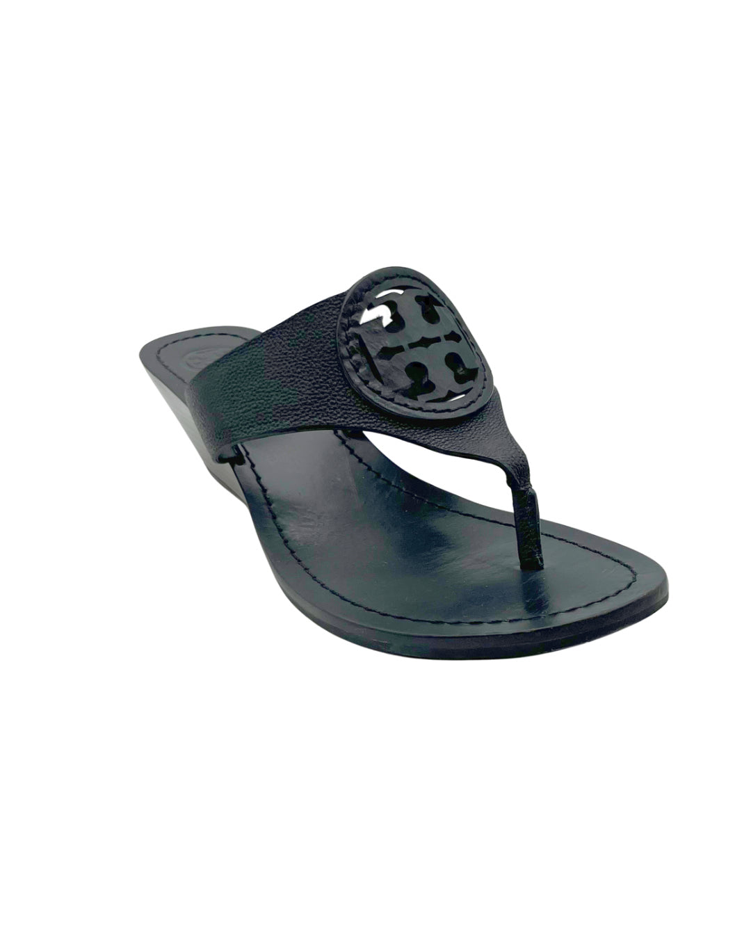 Tory Burch Size 8 Black Miller Wedges