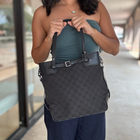 Gucci Black Tall Tote