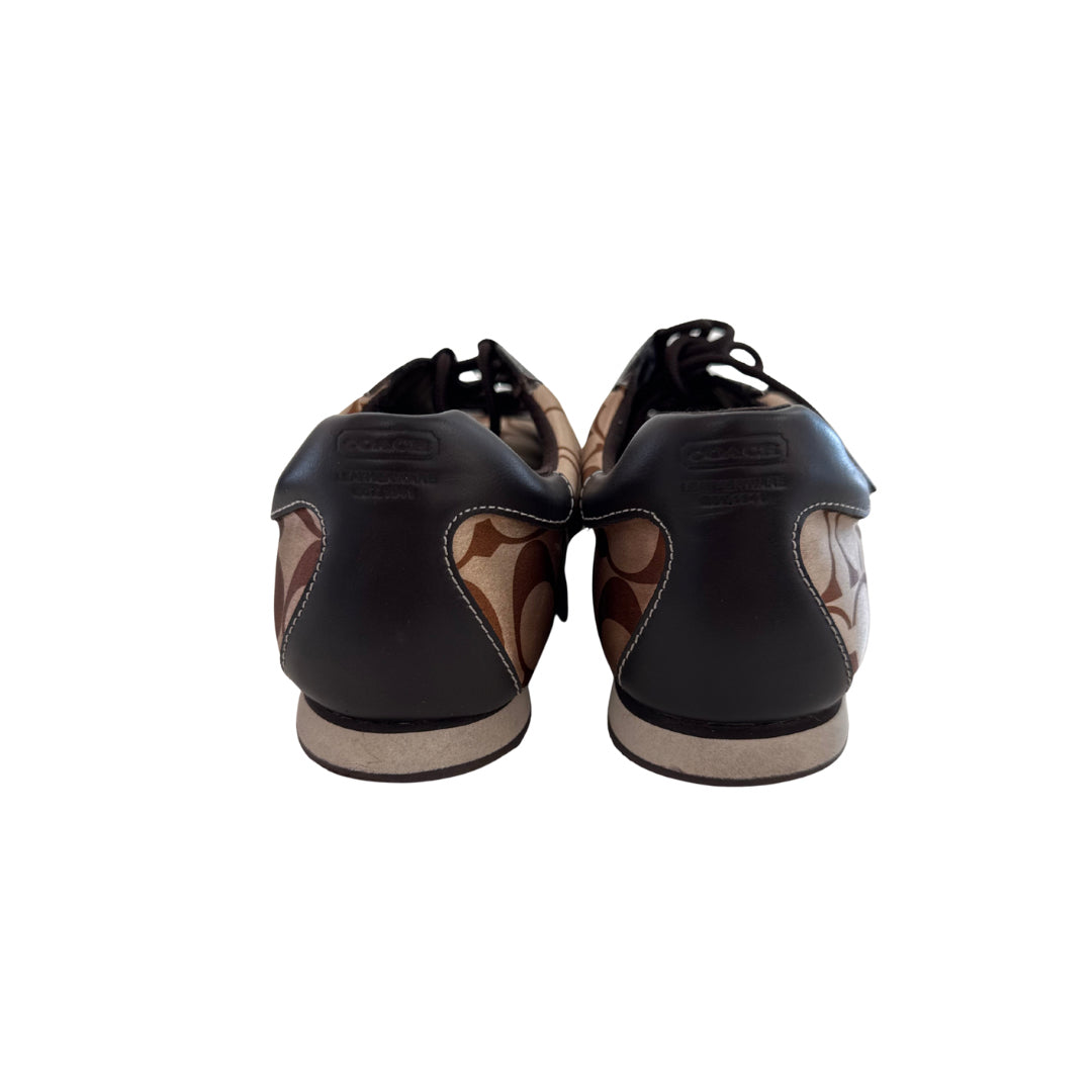 Coach Size 9.5 Brown Sneakers