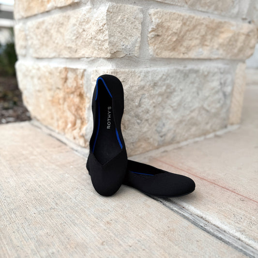 Rothy's Size 7.5 Black Flats