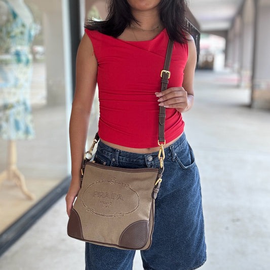 Prada Tan Crossbody