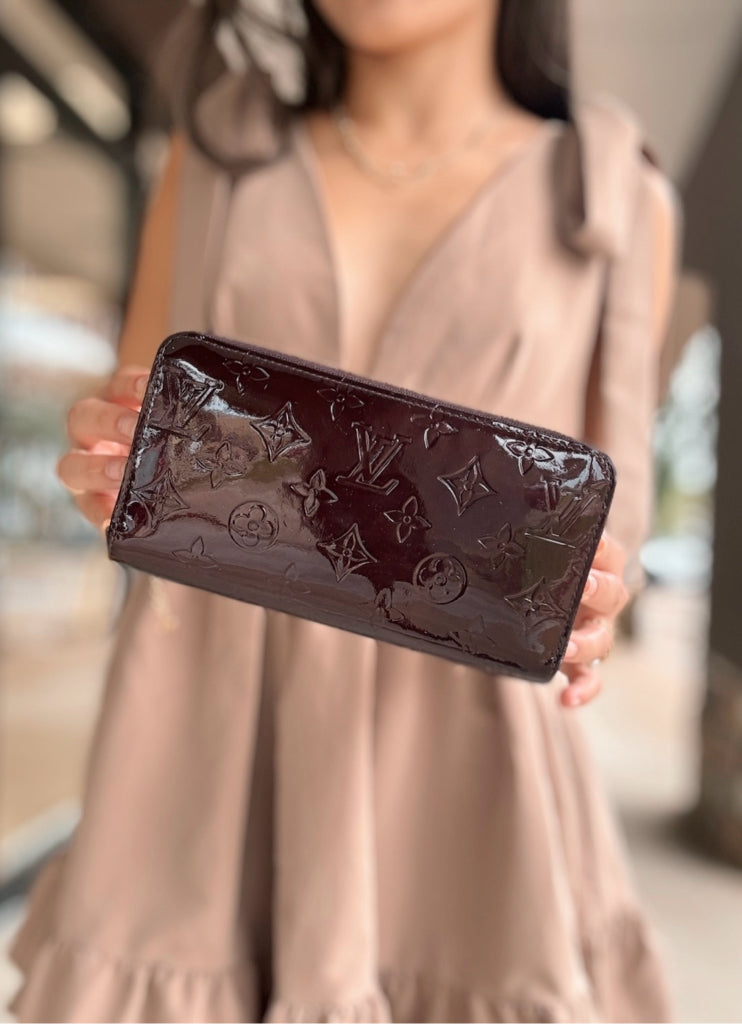 Louis Vuitton Burgundy Long Zippy Wallet