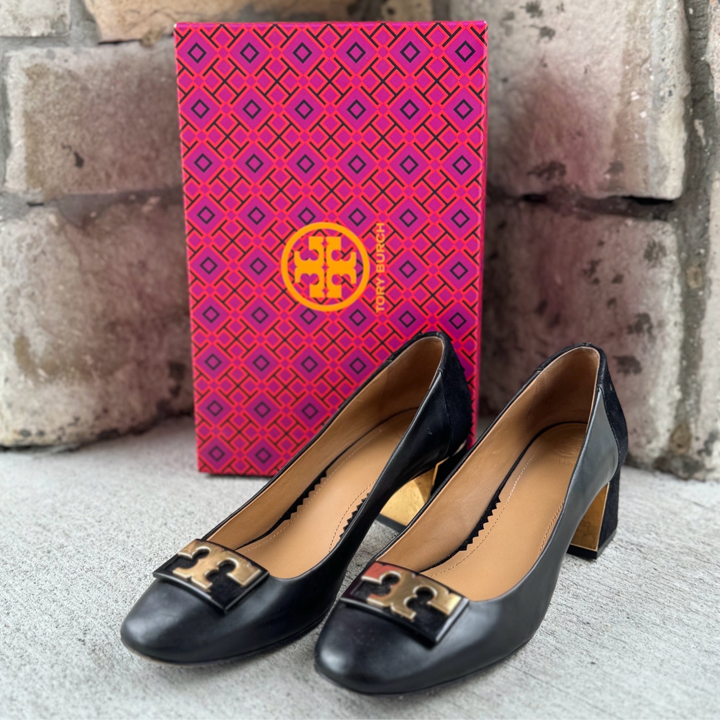 Tory Burch Size 9 Black Heels