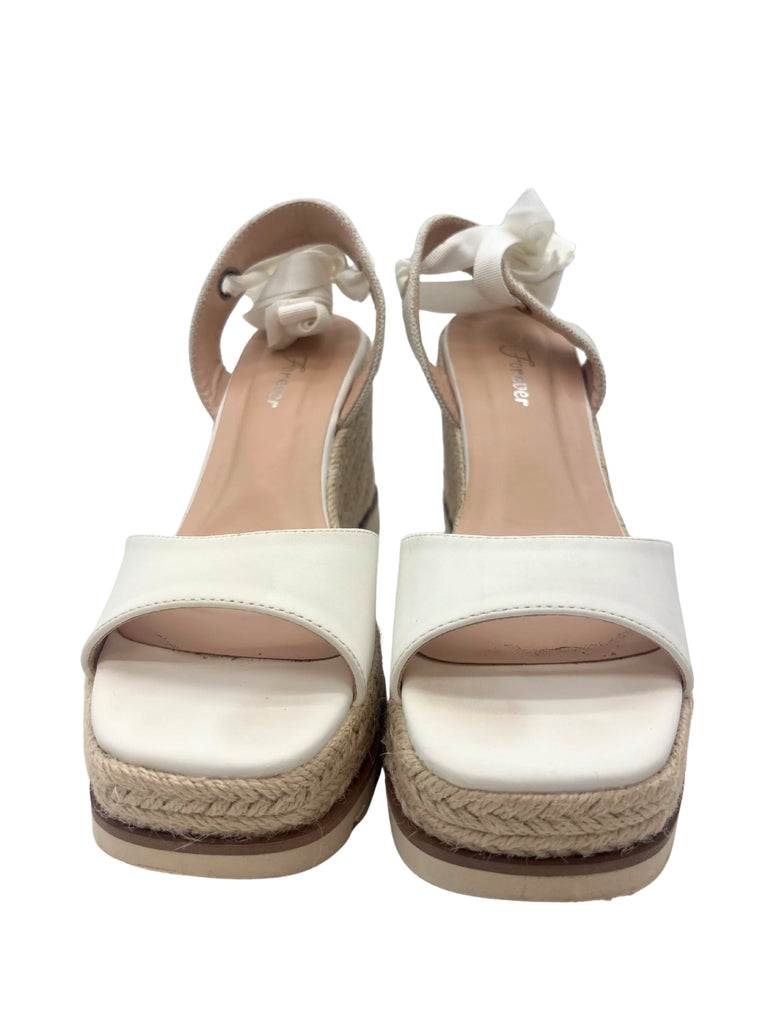 Forever Size 7.5 White Shoes