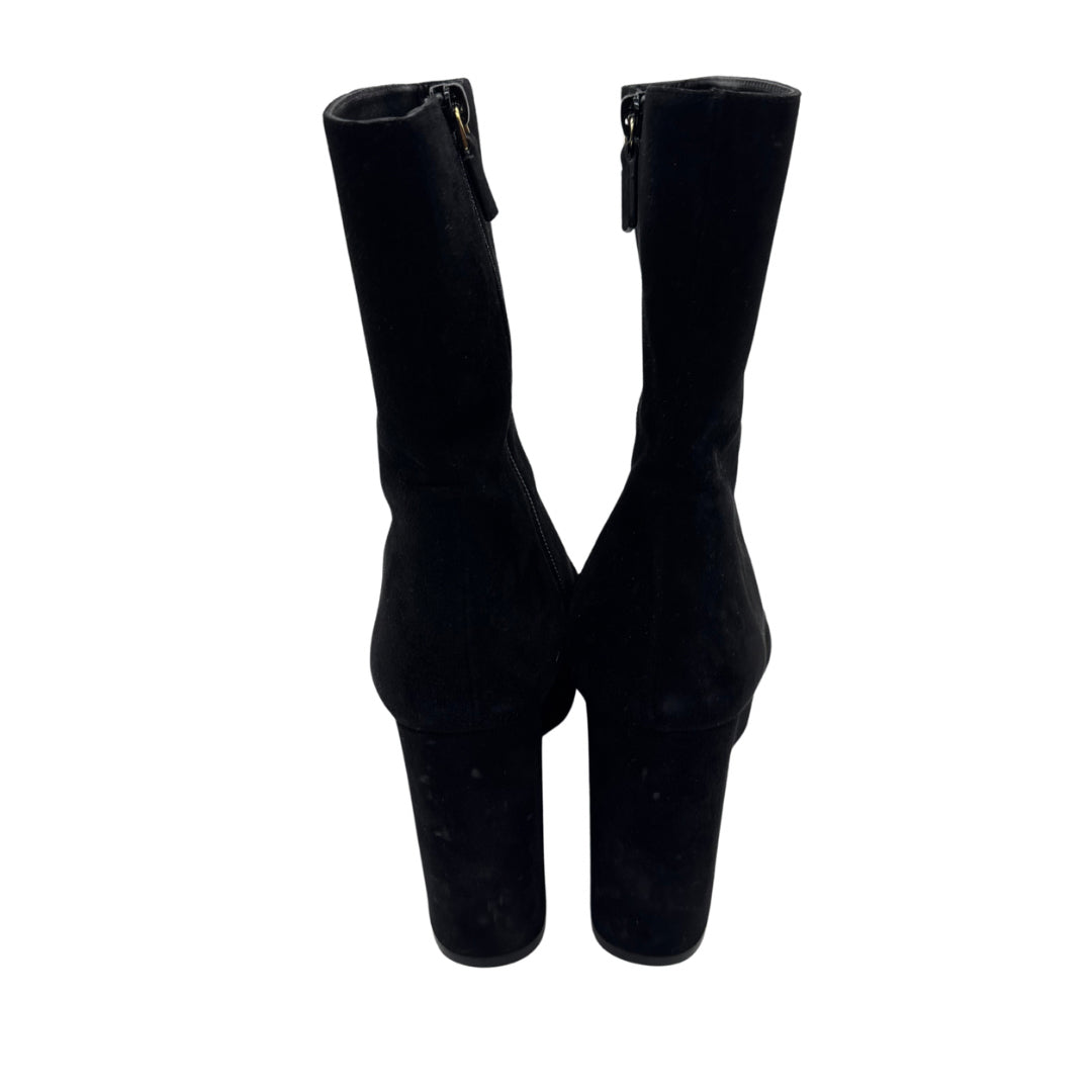 Stewart Weitzman Size 10 Black Platform Boots