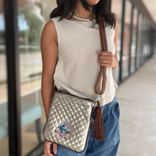 Consuela Silver Crossbody