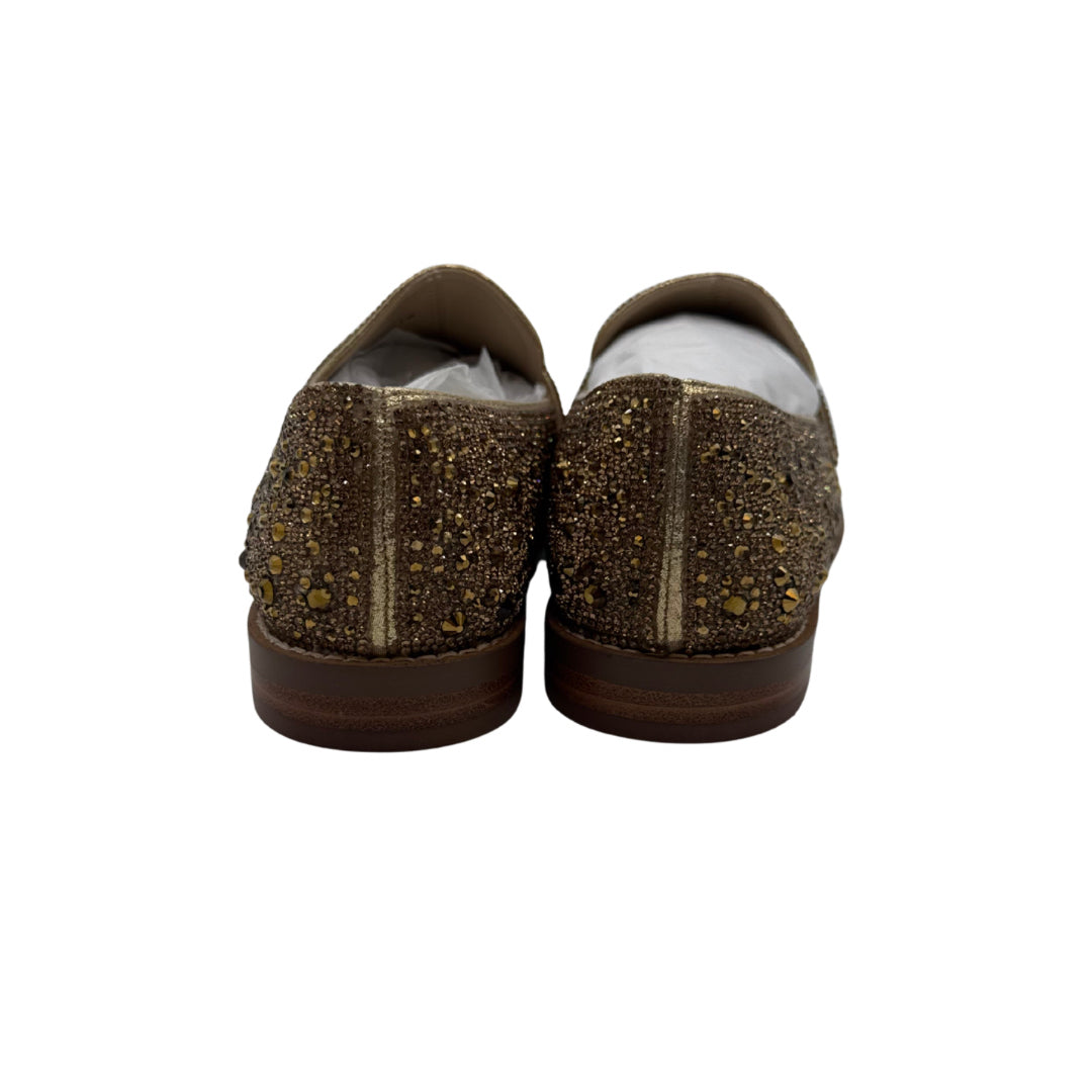 Betsey Johnson Size 7 Gold Loafers