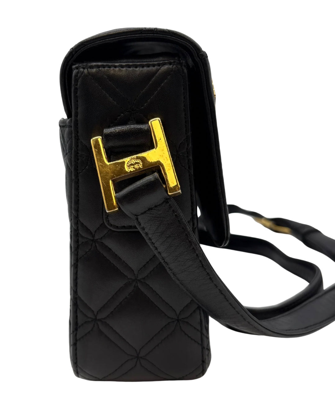 MCM Black Quilited Crossbody