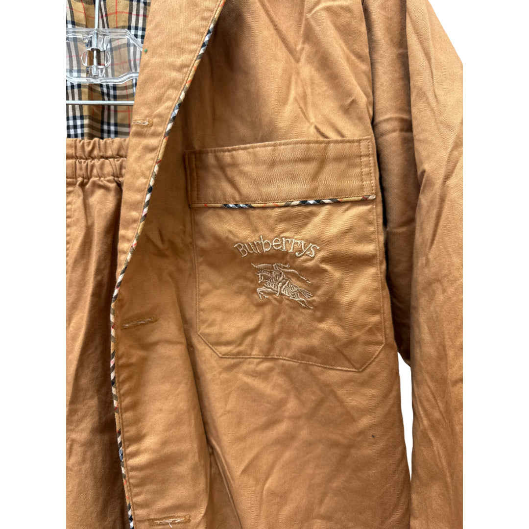 Burberry Size Medium Brown PJ Set