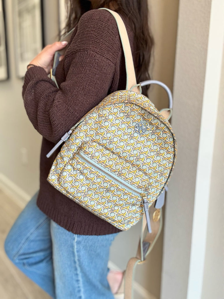 Tory Burch Piper Printed Small Backpack