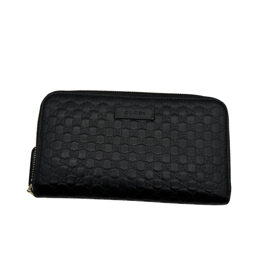 Gucci Black Zippy Wallet
