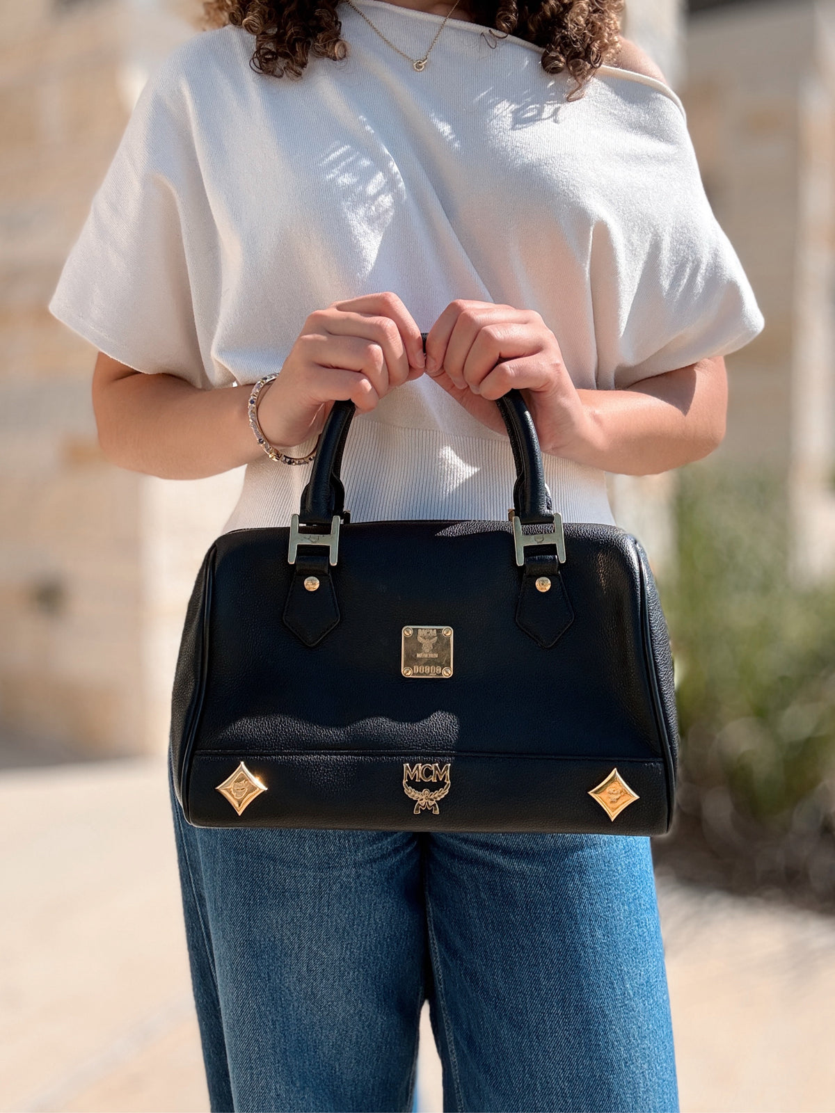 MCM Black Doctor Bag