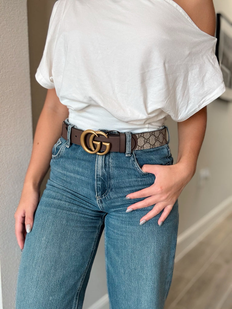 Gucci Monogrammed GG Belt