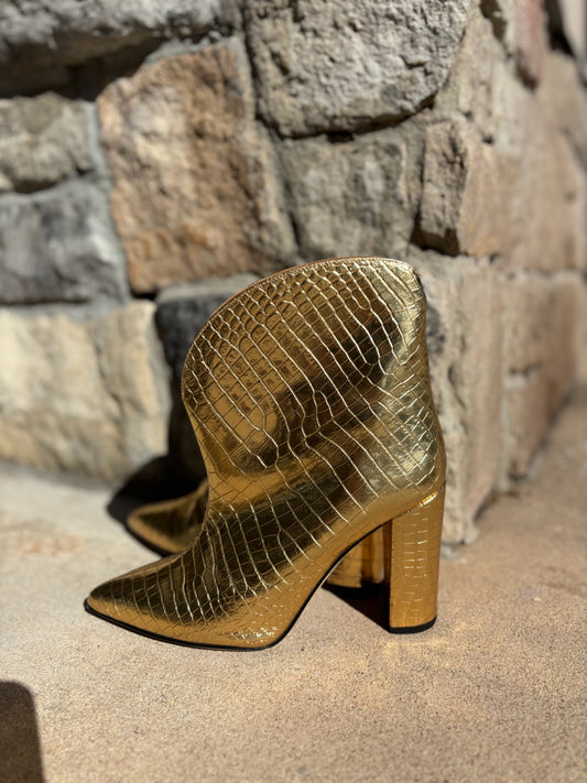 Paris Texas Size 40 Gold Booties