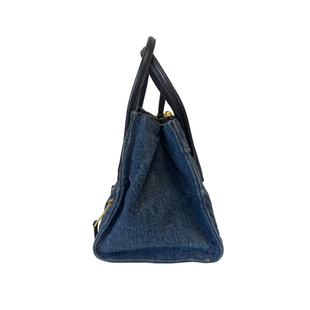Miu Miu Denim Biker Tote