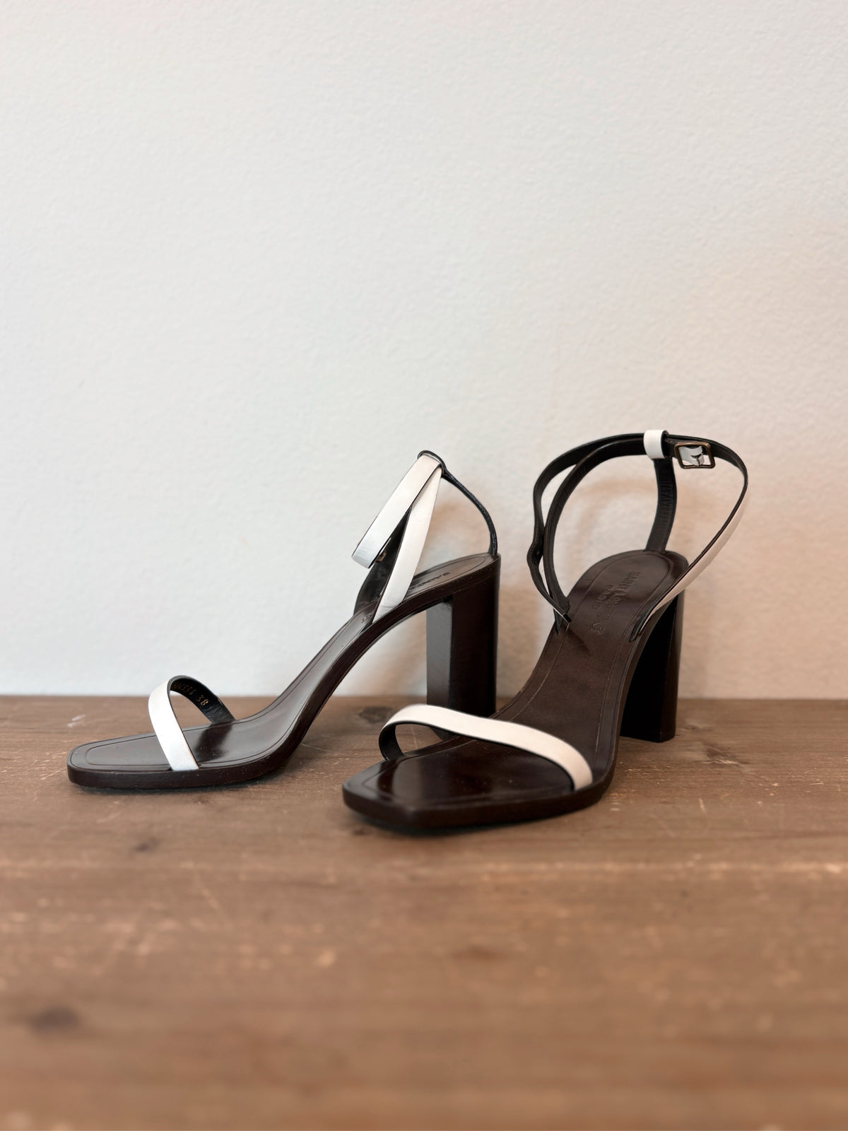 YSL Size 38 (US 7) Loulou Ankle Strap Heels