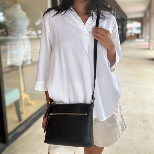 Fossil Black Crossbody