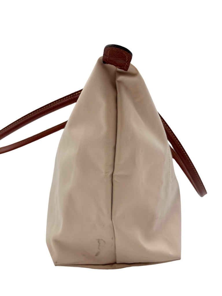 Longchamp Cream Le Pliage M Tote