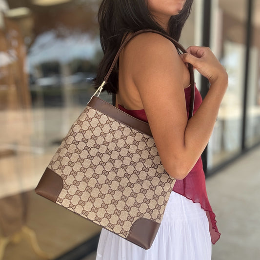 Gucci Canvas Shoulder Bag