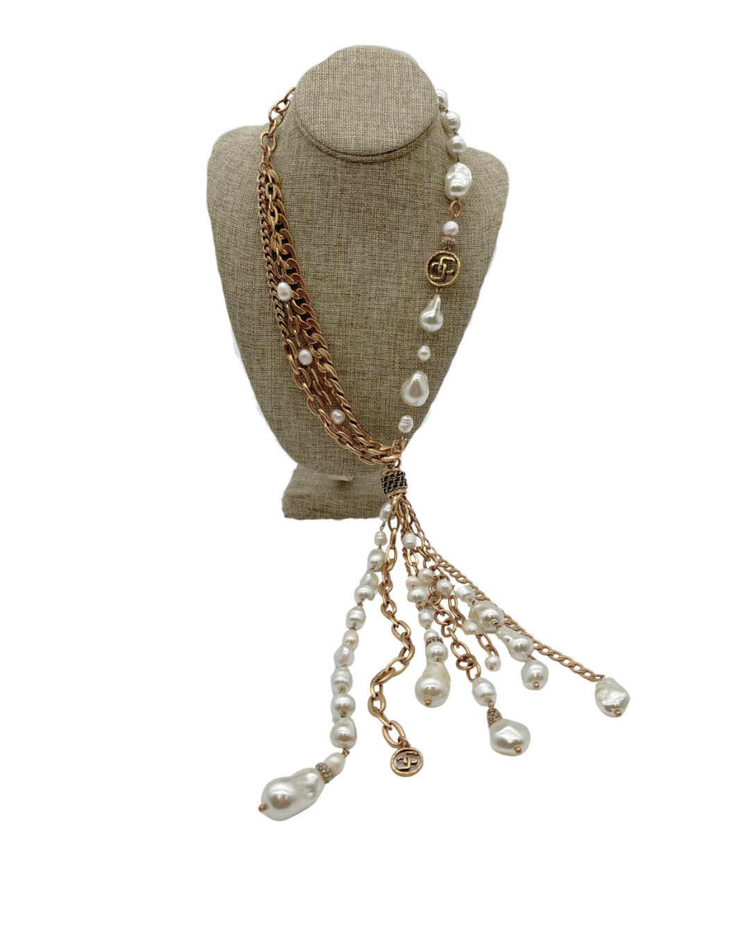 Chico's Gold & Pearl Necklace