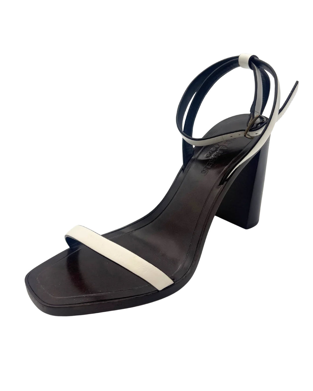YSL Size 38 (US 7) Loulou Ankle Strap Heels