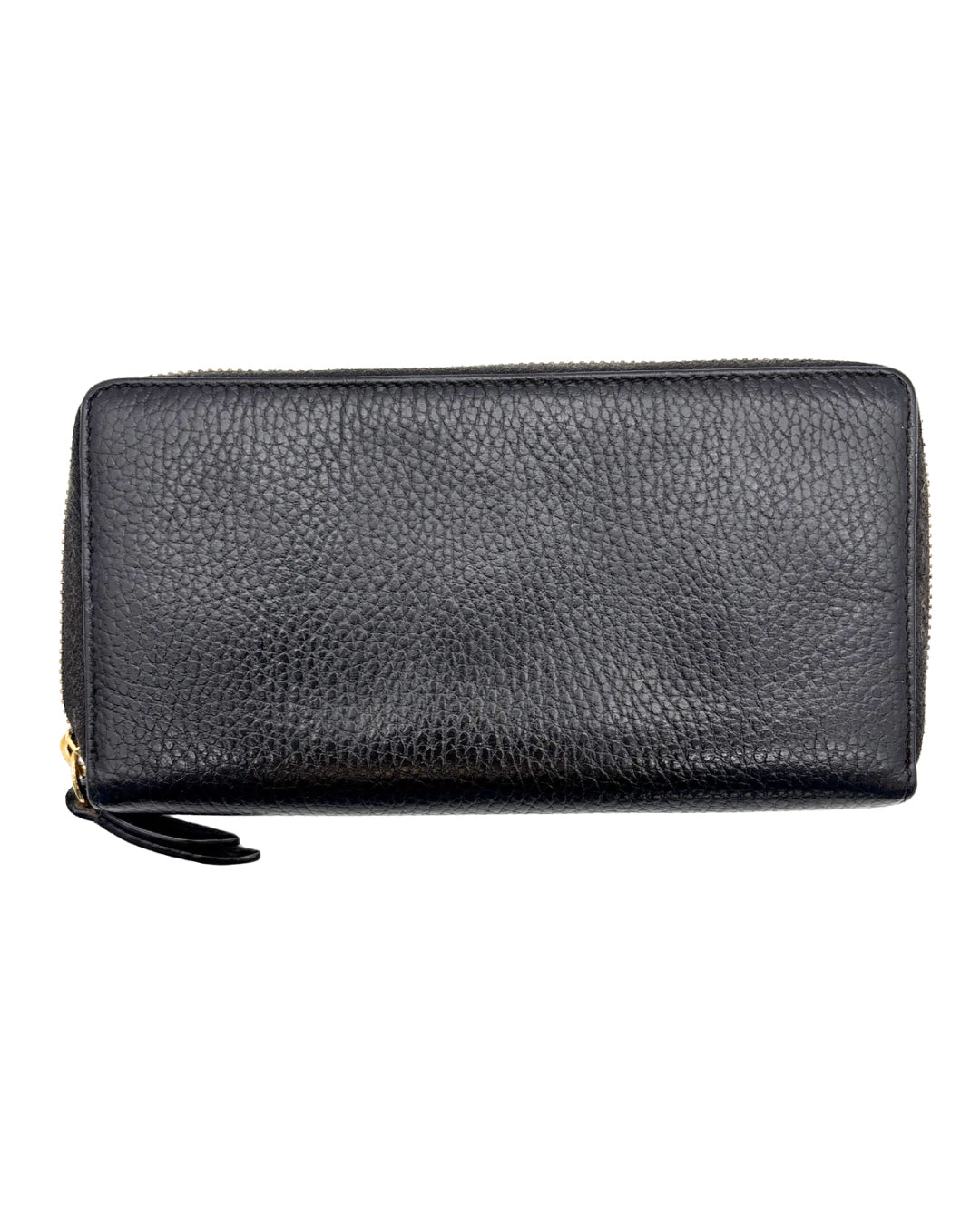 Gucci Pebble Leather Long Zippy Wallet