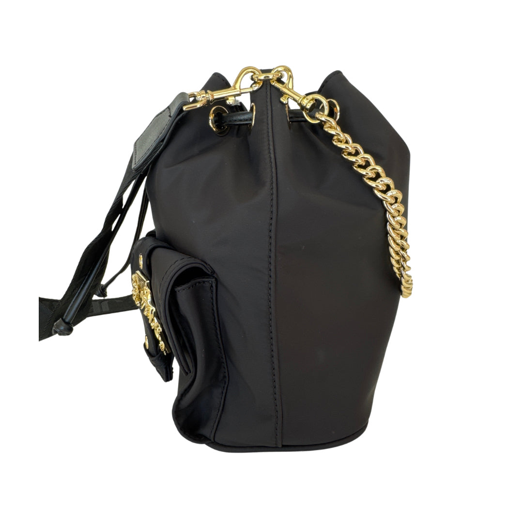 Versace Jeans Couture Black Bucket Bag Retail $200