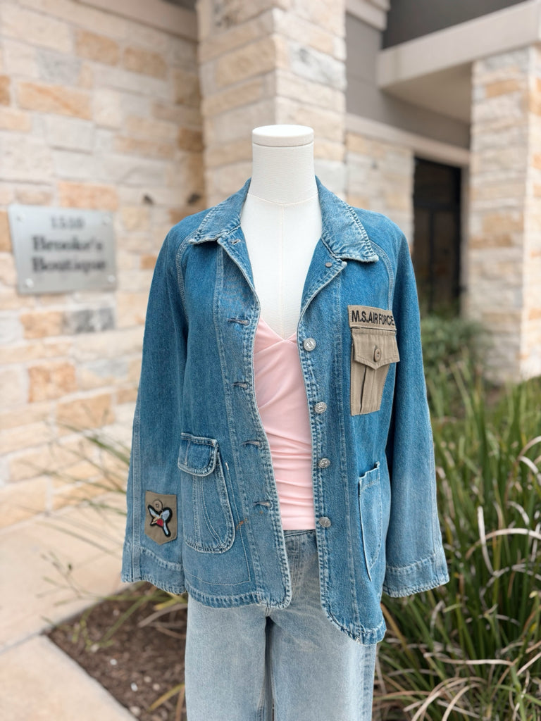 Current Elliot Size Medium Denim Jacket R/$212
