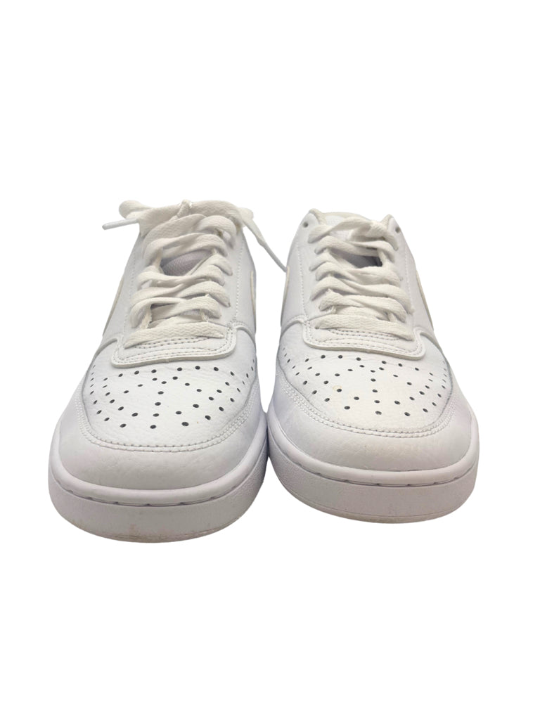 Nike Size 8 White Court Vision Lace Up Sneakers