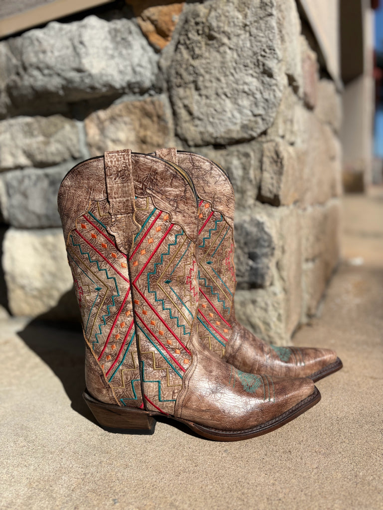 Poper Brown Size 8 Cowboy Boots