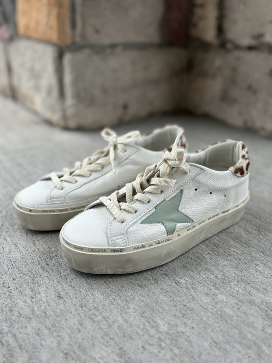 Golden Goose Size 37  Lace Up Hi Star Sneakers
