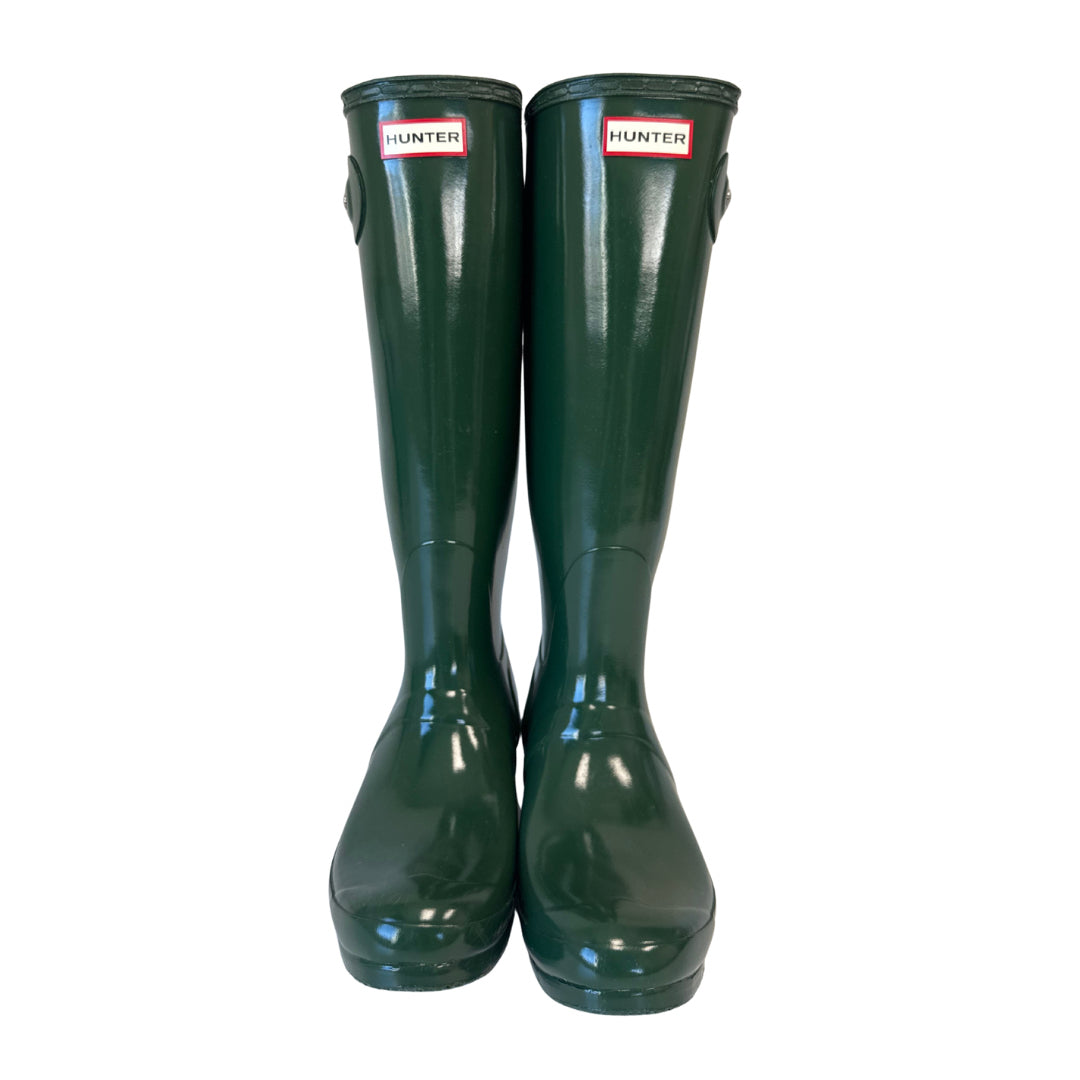 Hunter Size 10 Green Rain Boots