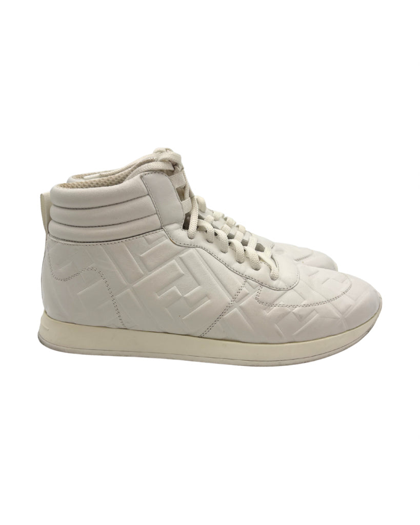 Fendi White Zucca FF Size 38 Sneakers
