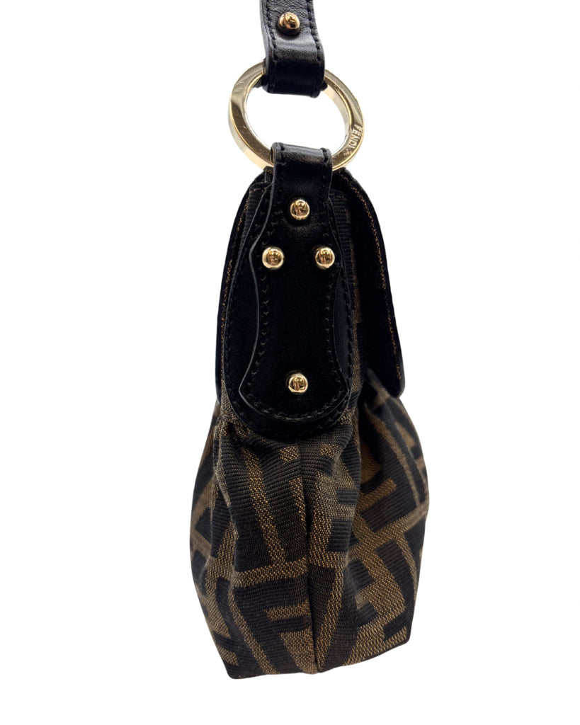 Fendi Monogram Baguette Shoulder Bag