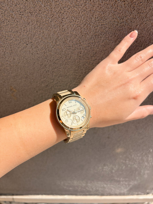 Michael Kors Gold Designer Accessories Watch