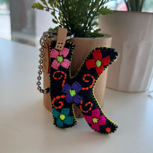 Consuela "K" Key Ring Bag Charm
